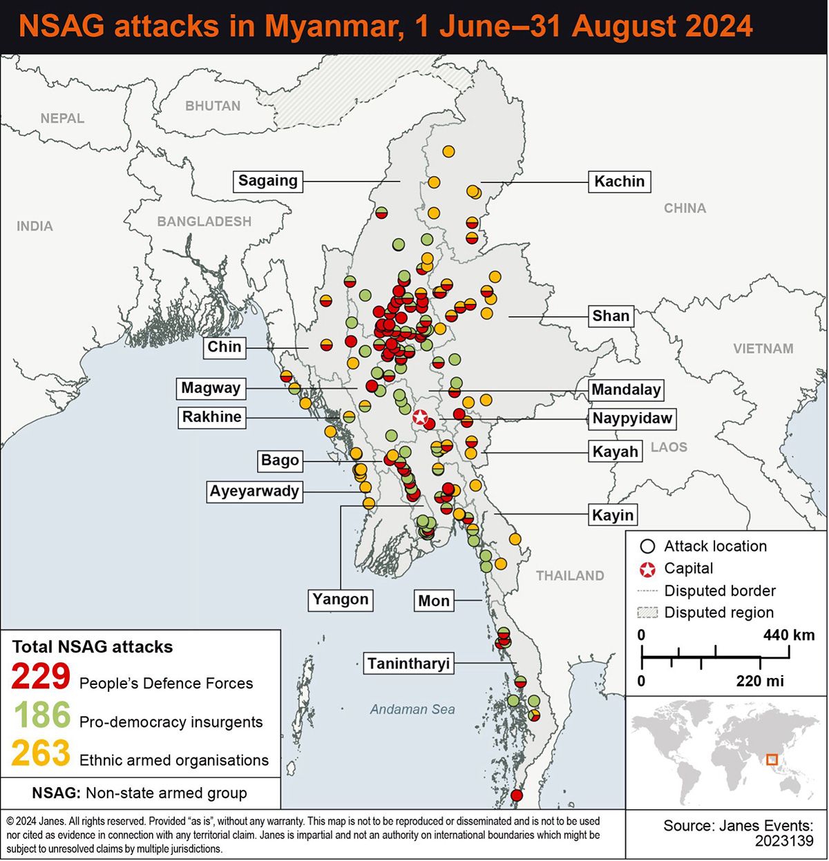 NSAG attacks in Myanmar