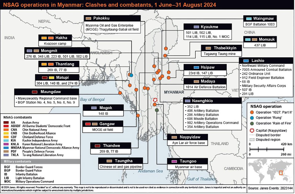 NSAG operations in Myanmar