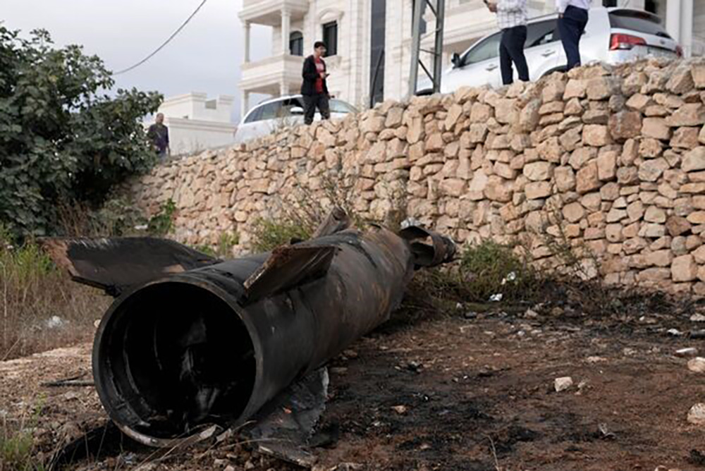 rocket motor in Beit El