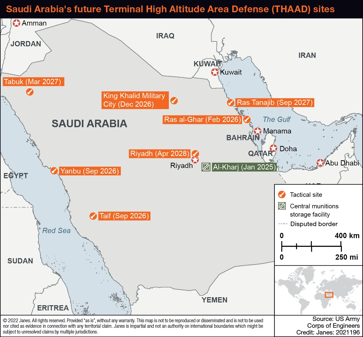 First Saudi THAAD Sites Expected To Be Completed In 2026