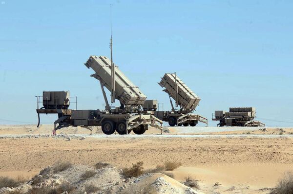 Saudi Patriot launchers during Exercise ‘Ramah al-Nasr 1' that was held in the Eastern Province in January–February. (Saudi Press Agency)