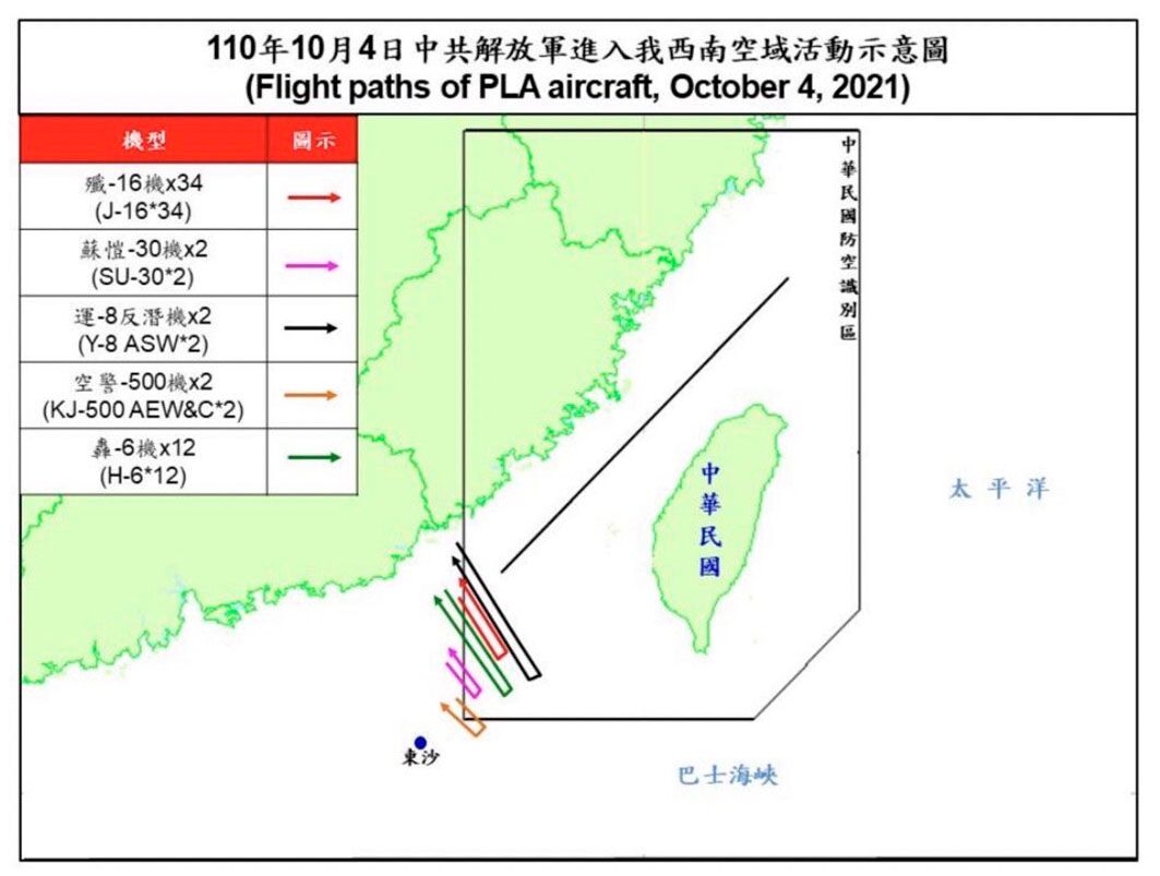 Update: China Deploying Record Number Of Military Aircraft Near Taiwan