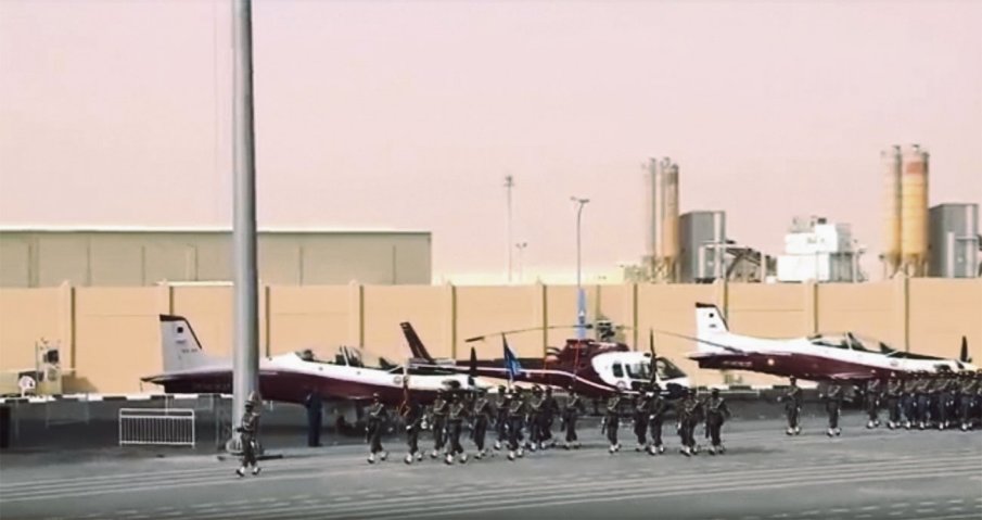 Footage of the graduation parade shows the H125s to be painted in the livery of the Qatar Armed Forces Air Academy. (Al-Rayyan)