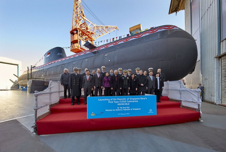 Germany's TKMS Holds Launch Ceremony For Singapore's First Type 218SG ...