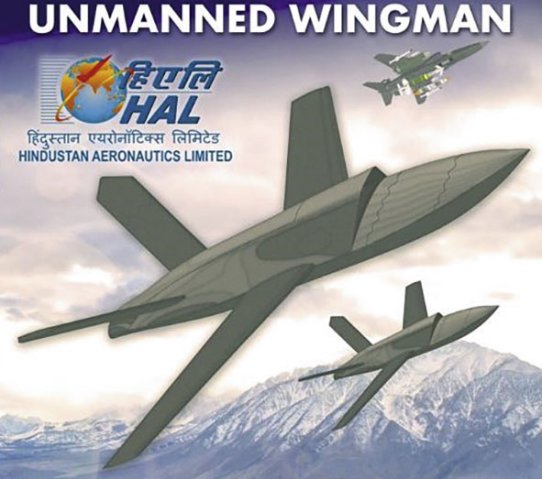 An impression of HAL’s proposed Unmanned Wingman concept. (IHS Markit/Rahul Udoshi)