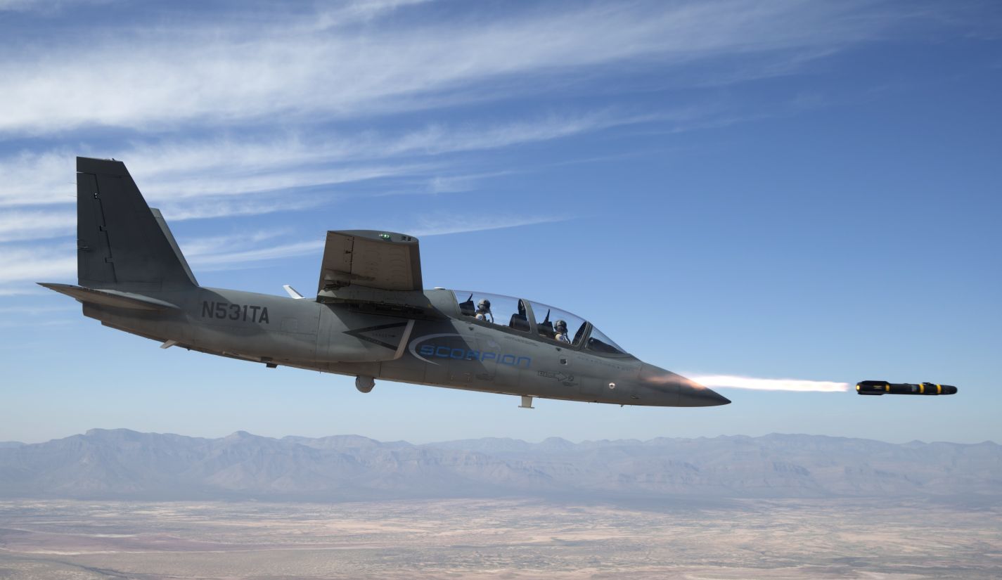 Textron Aviation Defense would offer its Scorpion aircraft if the USAF opens its LAE to turbojet aircraft. (Textron)