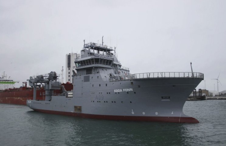 
        The future HMNZS
        Manawanui
        , seen here in Royal New Zealand Navy livery and hull number.
       (Royal New Zealand Navy)