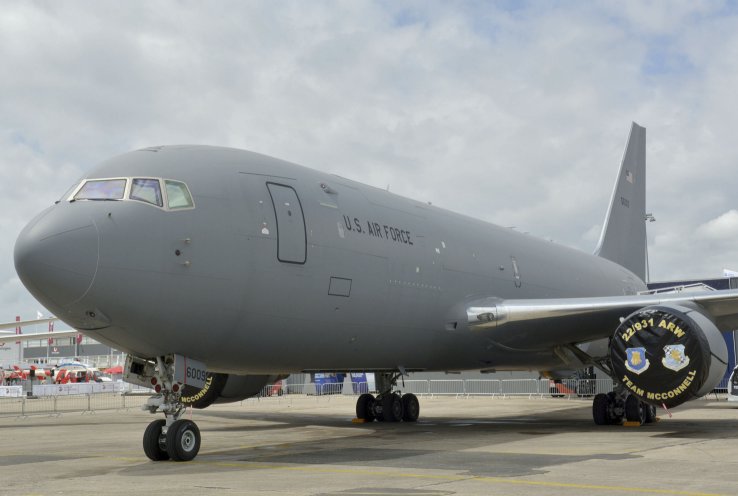 The KC-46A Pegasus is being seen outside the US for the first time at the Paris Air Show in Le Bourget on 17-23 June. (IHS Markit / Patrick Allen)