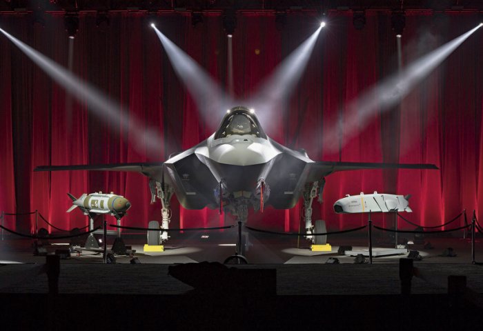 Turkey's first F-35A seen at its rollout in 2018. While Lockheed Martin says it is unconcerned about the country's future involvement in the programme, the US government is moving ahead with ejecting Turkey over its plans to procure the Russian S-400 ground-based air defence system. (Lockheed Martin)