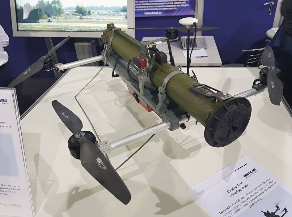 The Soaring Tube can be configured as a weaponised UAS as seen here, or used to carry stores. (Miroslav Gyűrösi)