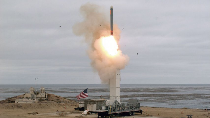 On 18 August, the Pentagon launched a Tomahawk missile from a Mark 41 Vertical Launching System. (US DoD)