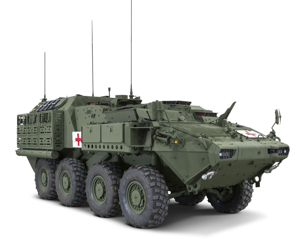 The Canadian Army is set to receive 360 LAVs under a pending new deal. Pictured is the LAV 6.0 Combat Support – Ambulance variant. (General Dynamics Land Systems-Canada)