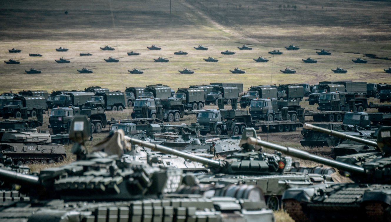 Military vehicles on the Tsugol training ground during ‘Vostok 2018’, the largest exercise since the Cold War. ‘Centre 2019’ will not come close to ‘Volstok 2018’ in scale, but it may demonstrate the readiness of Russian forces to conduct large scale network centric warfare. (Russian MoD)