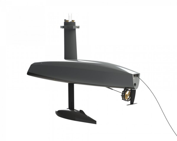 The SeaDrix autonous ASW surveillance system combines SEA’s KraitArray acoustic sensor with iXblue’s DriX USV. (SEA)