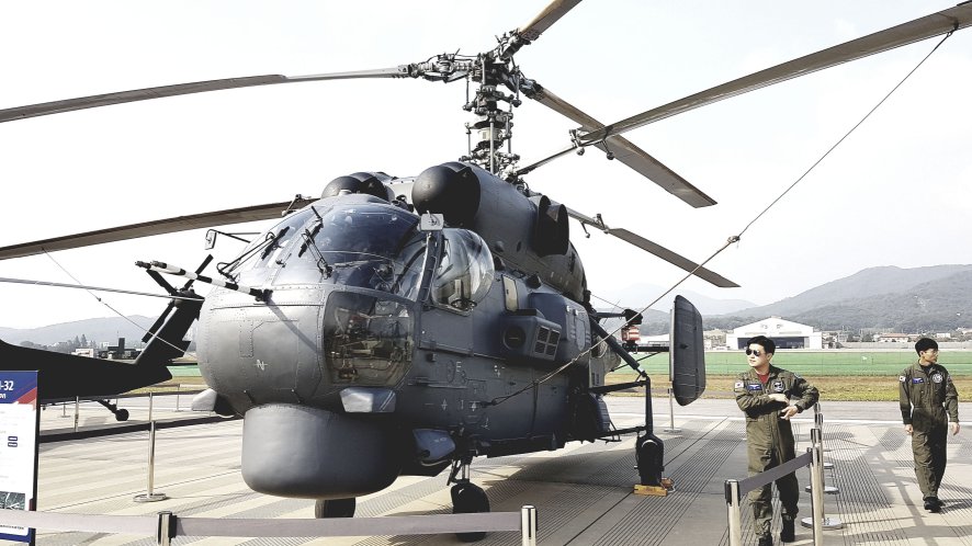 The Republic of Korea Air Force is one of a number of state and commercial operators of the Ka-32 helicopter in South Korea. Russia is offering an upgrade package for the country’s wider fleet. (IHS Markit/Gareth Jennings)