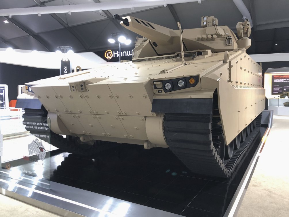 ADEX 2019: Hanwha Defense Unveils Prototype Of AS21 Redback IFV