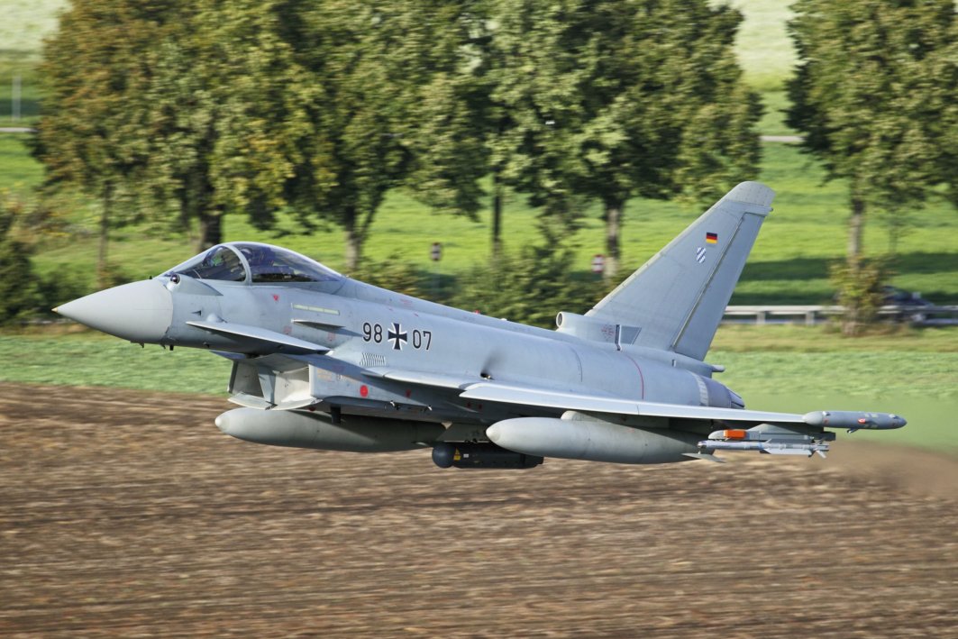 The Luftwaffe is to retire its 38 Tranche 1 Eurofighters and replace them with Tranche 3 aircraft fitted to the new Quadriga configuration. (Airbus)