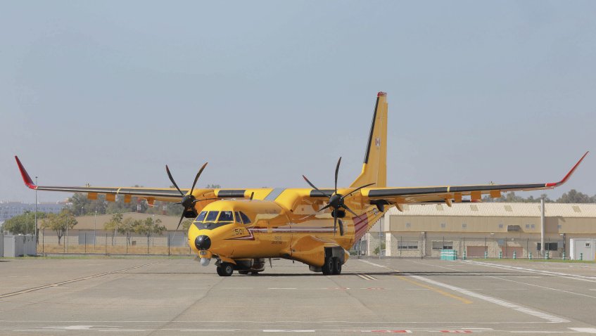 The first of 16 C295W aircraft for Canada’s FWSAR requirement was rolled out in its full livery on 8 October. Canada is the launch customer for the New C295 configuration that was detailed by Airbus on 6 November. (Airbus)