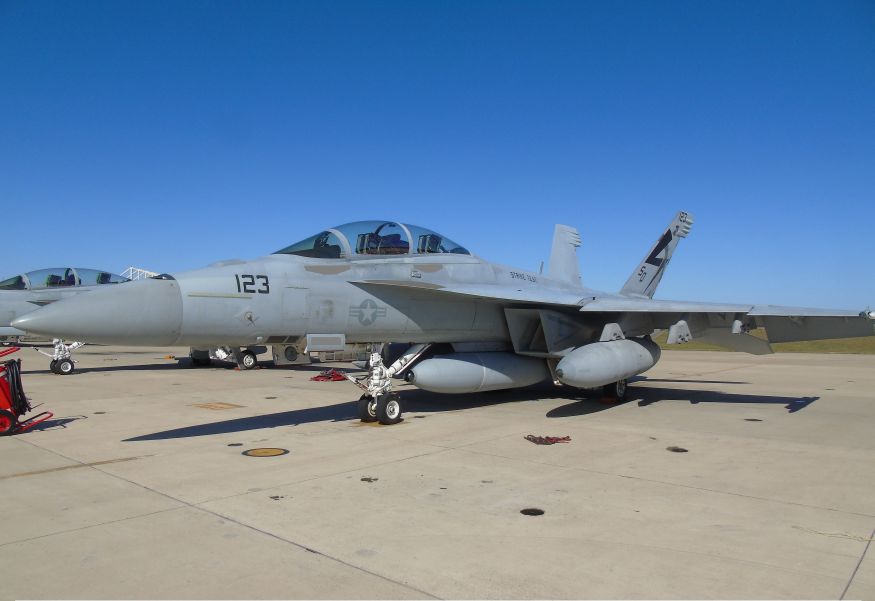 The Block 2 IRST centerline pod will enable the Super Hornet to identify and track aircraft from their thermal signature. (Boeing)