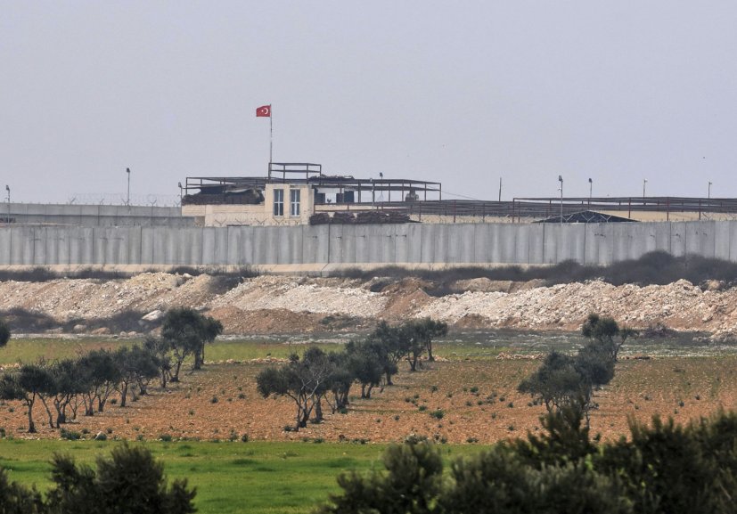 The Turkish observation post near Tal al-Tuqan appeared to still be occupied on 5 February and has now been cut-off from rebel-held territory. (AFP via Getty Images)