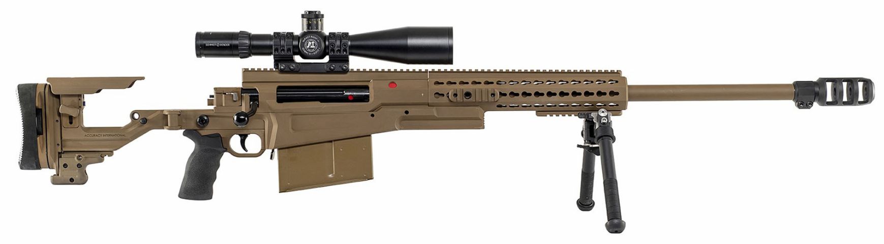 AI’s new AX 50 ELR multicalibre sniper rifle. (AI)