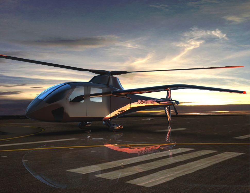 The USAF hopes the military certification process for aircraft participating in its Agility Prime eVTOL procurement effort will ease their domestic civil certification. Piasecki Aircraft is offering its PA-890 eVTOL Slowed Rotor Winged Compound (pictured) for Agility Prime. (Piasecki Aircraft)