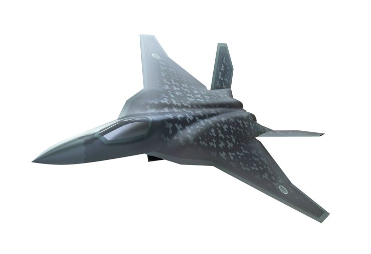 A conceptual image of Japan’s future F-X fighter released by the MoD in Tokyo in December 2019. (Japanese MoD)