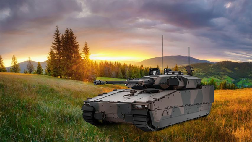 The RNLA’s CV9035NL will be fitted with cyber security capabilities from Swedish company Clavister. (BAE Systems)