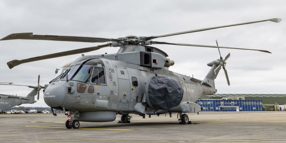 RN starts operational training on Merlin Crowsnest ASaC helicopter